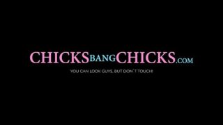 Horny dykes Eileen and Tracy Lindsay sensually dildo fuck