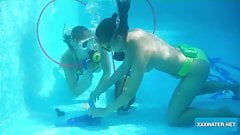 Swimming and fucking babes Minnie Manga and Candy