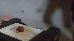 Miss Kitty tramples balls